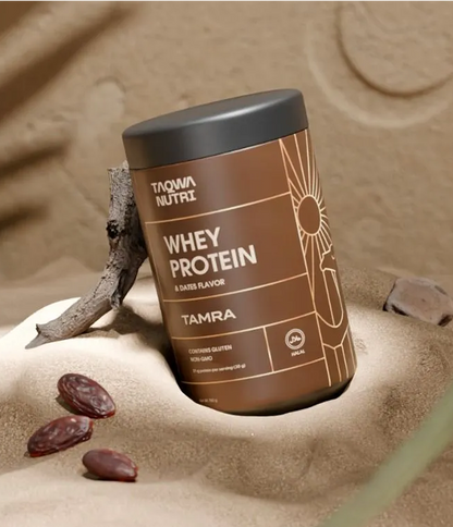 Taqwa Nutri Halal Whey Protein – Date Flavour (30g per serving)